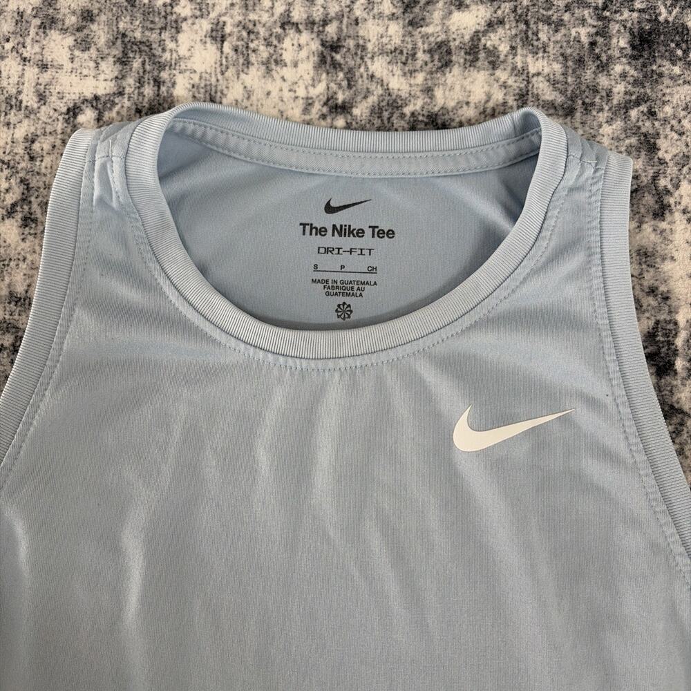 Nike Women's Dri-FIT Training Tank Top Celestine Blue Size S Small DX0701-442 - Picture 3 of 10